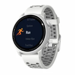 Coros PACE 2 GPS-Sportuhr White Mit Silikon-Armband (Weiß)