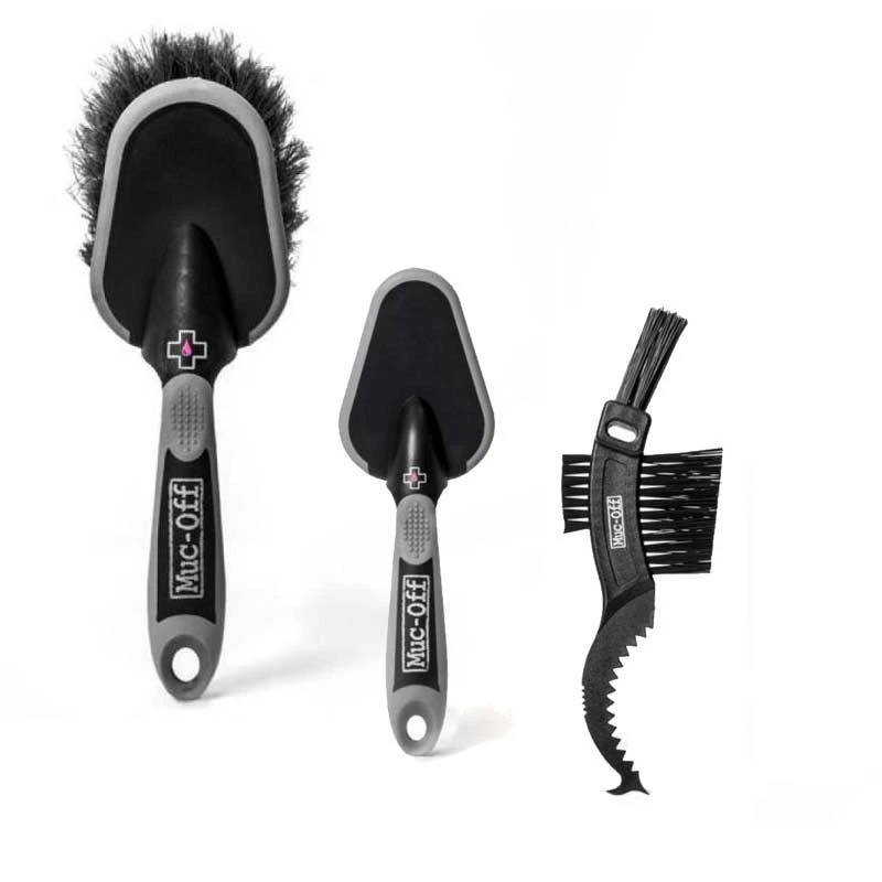 Muc-Off 3X Premium Brush Kit 3er Bürsten-Set 3 Muc-Off 3X Premium Brush Kit 3er Bürsten-Set
