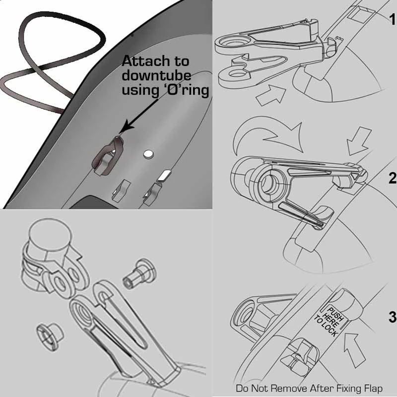 Crud Racepac Schutzblech-Set Schwarz Für Mountainbikes / Trekkingbikes 5 Crud Racepac Schutzblech-Set Schwarz Für Mountainbikes / Trekkingbikes – Bild 3