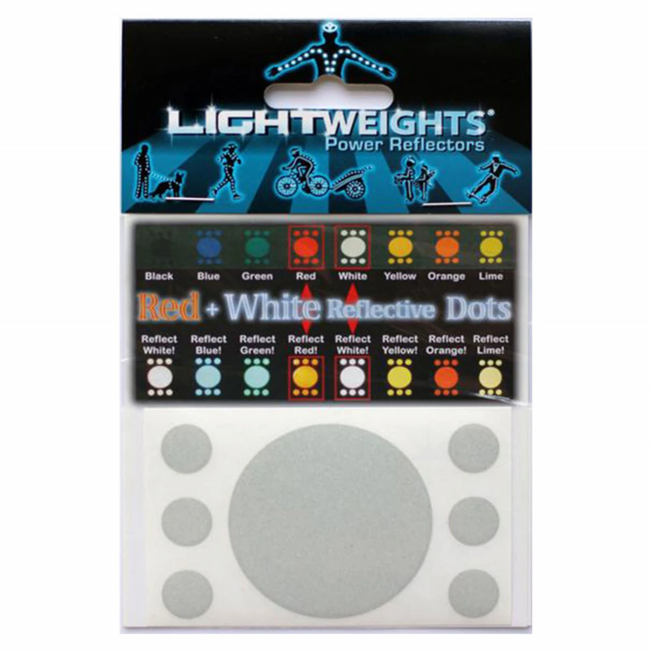 Lightweights Reflective Dots 3M Reflexpunkte 14er Set - Red/White (Rot/Weiß) 3 Lightweights Reflective Dots 3M Reflexpunkte 14er Set - Red/White (Rot/Weiß)