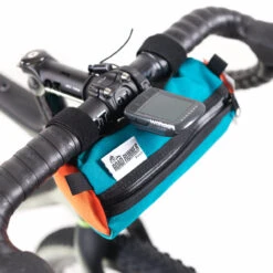 Road Runner Bags Burrito Türkis / Orange Handlebar Bag Frontloader Lenkertasche