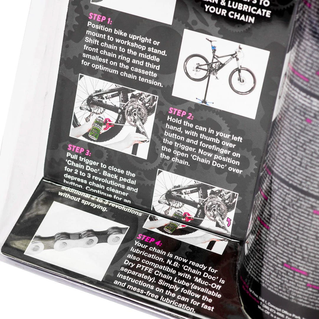 Muc-Off Chain Doc (incl. Chain Cleaner 400ml) - Praktisches Twin Pack 4 Muc-Off Chain Doc (incl. Chain Cleaner 400ml) - Praktisches Twin Pack – Bild 2