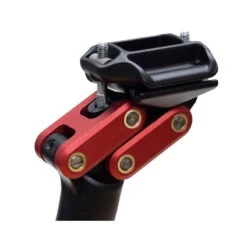 Redshift Sports Dual-Position Seatpost Schwarz / Rot, Verstellbare Sattelstütze 27.2mm X 350mm