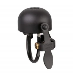 Crane E-Ne Bell All Black (schwarz Alu) Fahrradklingel Auch Für Rennrad-Lenker Geeignet
