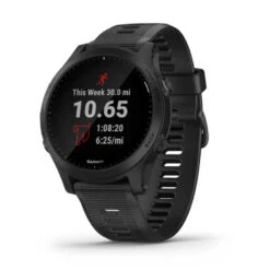 Garmin Forerunner 945, Schwarz/Schiefer GPS-Multisport-Trainingscomputer Triathlonuhr