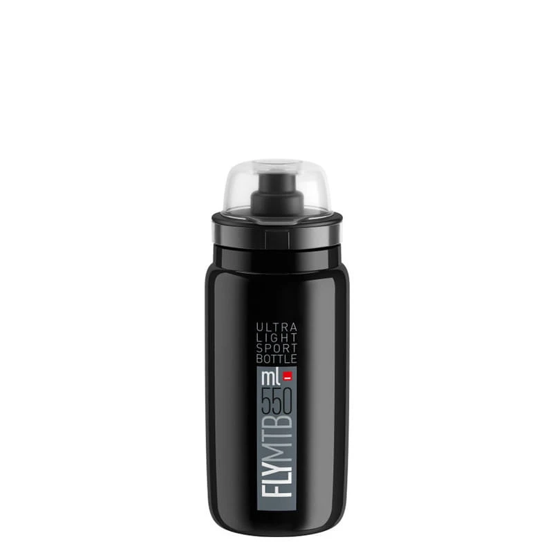 Elite Trinkflasche Fly MTB 550 Ml Schwarz-Grau 3 Elite Trinkflasche Fly MTB 550 Ml Schwarz-Grau
