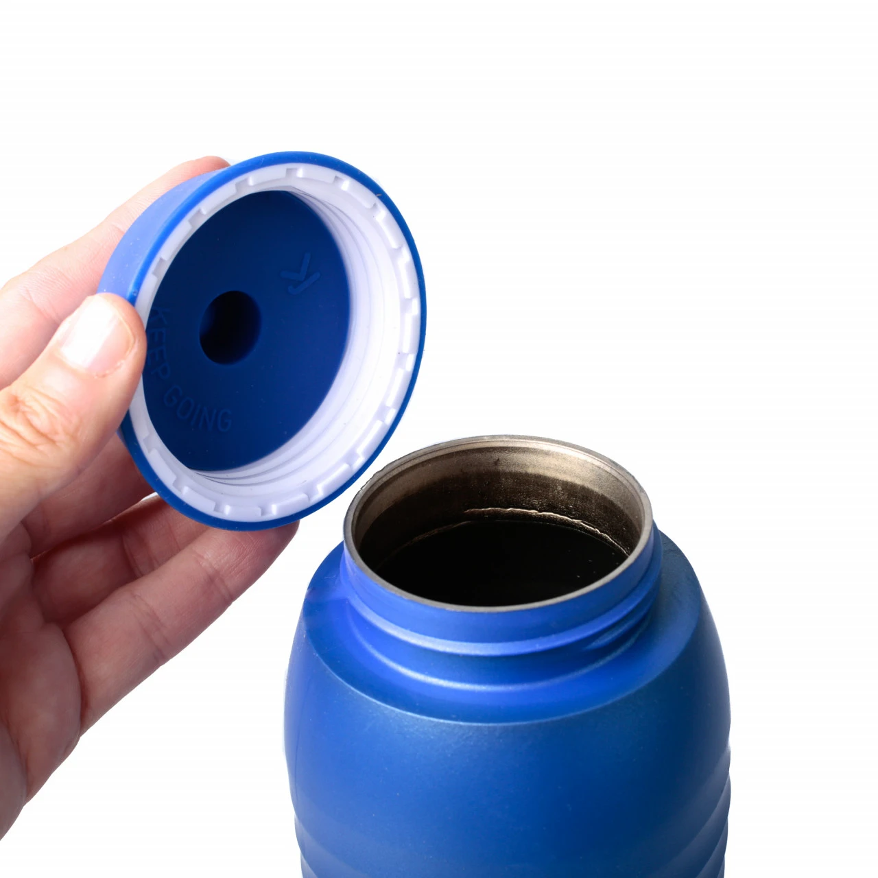 Keego Trinkflasche 750 Ml Electric Blue - Sportflasche Mit Innenbeschichtung Aus Titan (Version 4) 4 Keego Trinkflasche 750 Ml Electric Blue - Sportflasche Mit Innenbeschichtung Aus Titan (Version 4) – Bild 2