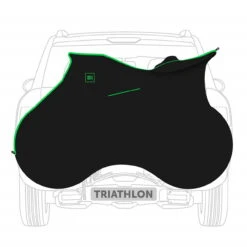 VELOSOCK Transport-Fahrradüberzug Black E Green Für Triathlon-Bikes (Durable + Water Repellent)