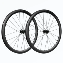 LEEZE CH 40 Gravel-Laufradsatz Carbon Mit Schwarzen Decals - XDR-Freilauf